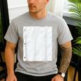 Lined Paper Notebook Halloween Costume For Students Teachers For Men Women Kids Men's Casual T-Shirt Sport Grey