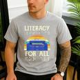 Literacy For All Visually Impaired Braille Teacher The Blind Men's Casual T-Shirt Sport Grey Literacy For All Visually Impaired Braille Teacher The Blind Men's Casual T-Shirt Sport Grey