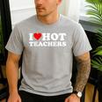 I Love Hot Teachers Men's Casual T-Shirt Sport Grey