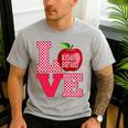 Love Kindergarten Cute Apple School Teacher Men's Casual T-Shirt Sport Grey Love Kindergarten Cute Apple School Teacher Men's Casual T-Shirt Sport Grey
