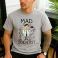 Mad Scientist Shirt Kids Boys Youth Science Teacher Men's Casual T-Shirt Sport Grey