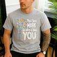 Make Your Mark Dandelion Happy Dot Day Shirts Teacher Kids Men's Casual T-Shirt Sport Grey