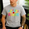 Montessori Rocks Montessori Teacher Back To School Men's Casual T-Shirt Sport Grey