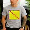 Multiplication Table Chart Math Shirt Teacher Student Outfit For Men Women Girls Kids Men's Casual T-Shirt Sport Grey