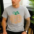 Music Notes Pumpkin Music Teacher Halloween Men's Casual T-Shirt Sport Grey