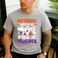 Nothing Scares Me I'm A Pre-K Teacher Halloween Ghosts Men's Casual T-Shirt Sport Grey Nothing Scares Me I'm A Pre-K Teacher Halloween Ghosts Men's Casual T-Shirt Sport Grey