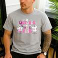 In October We Wear Pink Ballet Ghost Teacher Breast Cancer Men's Casual T-Shirt Sport Grey In October We Wear Pink Ballet Ghost Teacher Breast Cancer Men's Casual T-Shirt Sport Grey