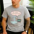 Oh Hello Kindergarteners Shirt Cute Pigeon Teacher Tee Men's Casual T-Shirt Sport Grey