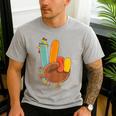 One Thankful Teacher Thanksgiving Turkey Peace Hand Sign Men's Casual T-Shirt Sport Grey One Thankful Teacher Thanksgiving Turkey Peace Hand Sign Men's Casual T-Shirt Sport Grey