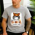 One Thankful Teacher's Aide Messy Bun Thanksgiving Fall Men's Casual T-Shirt Sport Grey One Thankful Teacher's Aide Messy Bun Thanksgiving Fall Men's Casual T-Shirt Sport Grey