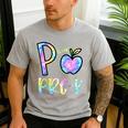 P Is For Pre-K Preschool Teacher Tie Dye Back To School Men's Casual T-Shirt Sport Grey P Is For Pre-K Preschool Teacher Tie Dye Back To School Men's Casual T-Shirt Sport Grey