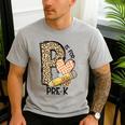 P Is For Pre K Teacher Leopard First Day Of School For Men Women Girls Kids Men's Casual T-Shirt Sport Grey