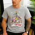 Paintbrush Christmas Tree Decor Xmas For Artist Art Teacher For Men Women Men's Casual T-Shirt Sport Grey
