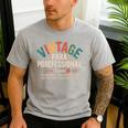 Paraprofessional Vintage Para Teacher 60s 70s 80s Men's Casual T-Shirt Sport Grey