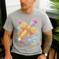 Pencil Leopard Coquette Bow Teacher Life Back To School Men's Casual T-Shirt Sport Grey Pencil Leopard Coquette Bow Teacher Life Back To School Men's Casual T-Shirt Sport Grey
