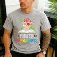 Pirate Teacher Halloween Skull Adult Men's Casual T-Shirt Sport Grey Pirate Teacher Halloween Skull Adult Men's Casual T-Shirt Sport Grey