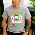 Pre-K Boo Crew Cute Ghost Halloween Costume Teacher Student For Men Women Kids Men's Casual T-Shirt Sport Grey