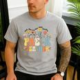 Pre-k Teacher Appreciation Teaching Wildflowers Men's Casual T-Shirt Sport Grey