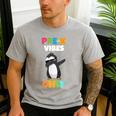 Pre-K Vibes Only Penguin Teachers Kids Back To School Men's Casual T-Shirt Sport Grey Pre-K Vibes Only Penguin Teachers Kids Back To School Men's Casual T-Shirt Sport Grey
