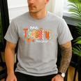 Preppy One Thankful Teacher Coquette Thanksgiving Teacher Men's Casual T-Shirt Sport Grey Preppy One Thankful Teacher Coquette Thanksgiving Teacher Men's Casual T-Shirt Sport Grey