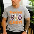 Preschool Boo Crew Preschool Halloween Teacher Men's Casual T-Shirt Sport Grey