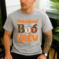 Preschool Boo Crew Halloween Teachers Students Costume Men's Casual T-Shirt Sport Grey Preschool Boo Crew Halloween Teachers Students Costume Men's Casual T-Shirt Sport Grey