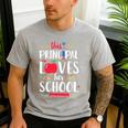 This Principal Loves Her School Teacher Appreciation Men's Casual T-Shirt Sport Grey This Principal Loves Her School Teacher Appreciation Men's Casual T-Shirt Sport Grey