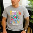 Proud To Teach Multilingual Learner ESL English Teacher Men's Casual T-Shirt Sport Grey