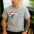 PTO Santa Hat Reindeer Parent Teacher Organization Christmas Men's Casual T-Shirt Sport Grey PTO Santa Hat Reindeer Parent Teacher Organization Christmas Men's Casual T-Shirt Sport Grey