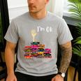 Reading Books Librarian Reader Nerd I'm Ok Teacher School Men's Casual T-Shirt Sport Grey Reading Books Librarian Reader Nerd I'm Ok Teacher School Men's Casual T-Shirt Sport Grey