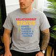 Relationship Status Single Married Hot Teacher Men's Casual T-Shirt Sport Grey Relationship Status Single Married Hot Teacher Men's Casual T-Shirt Sport Grey