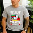Retired But Forever a Teacher At Heart Teacher Retirement Men's Casual T-Shirt Sport Grey