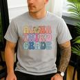 Retro Aloha Third Grade Teacher Summer Vacation Beach Hawaii Men's Casual T-Shirt Sport Grey Retro Aloha Third Grade Teacher Summer Vacation Beach Hawaii Men's Casual T-Shirt Sport Grey