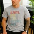 Retro ALways Cite Your Evidence Bruh ELA Teacher For Men Women Kids Men's Casual T-Shirt Sport Grey
