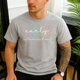 Retro Early Intervention Teacher Intervention Specialist Men's Casual T-Shirt Sport Grey Retro Early Intervention Teacher Intervention Specialist Men's Casual T-Shirt Sport Grey