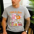 Retro Fall In Love With Learning Pumpkin Autumn Teacher Men's Casual T-Shirt Sport Grey Retro Fall In Love With Learning Pumpkin Autumn Teacher Men's Casual T-Shirt Sport Grey