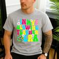 Retro Groovy In My Glowing Teacher Era Happy Teacher's Day Men's Casual T-Shirt Sport Grey Retro Groovy In My Glowing Teacher Era Happy Teacher's Day Men's Casual T-Shirt Sport Grey