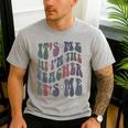 Retro IT'S ME Hi I'm The TEACHER Groovy Testing Squad Pink Men's Casual T-Shirt Sport Grey Retro IT'S ME Hi I'm The TEACHER Groovy Testing Squad Pink Men's Casual T-Shirt Sport Grey
