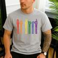 Retro Be Kind ASL Deaf Teacher Sign Language Gay Pride Men's Casual T-Shirt Sport Grey