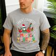 Santa's Favorite Music Teacher Christmas Santa Hat Matching Men's Casual T-Shirt Sport Grey Santa's Favorite Music Teacher Christmas Santa Hat Matching Men's Casual T-Shirt Sport Grey