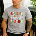 Santas Favorite Teacher Christmas Matching Xmas Men Women Men's Casual T-Shirt Sport Grey Santas Favorite Teacher Christmas Matching Xmas Men Women Men's Casual T-Shirt Sport Grey