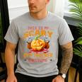This Is My Scary Gym Teacher Costume Pumpkin Halloween Men Women Men's Casual T-Shirt Sport Grey