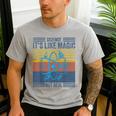 Science It's Like Magic But Real Science Teacher Geek Nerd Men's Casual T-Shirt Sport Grey Science It's Like Magic But Real Science Teacher Geek Nerd Men's Casual T-Shirt Sport Grey
