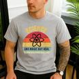 Science Like Magic But Real Science Teacher Graphics Geek Men's Casual T-Shirt Sport Grey