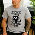 Science Teacher Appreciation Merch -Adults -Youth Grey Classic Fit Modern Science Theme Cartoon Men's Casual T-Shirt Sport Grey Science Teacher Appreciation Merch -Adults -Youth Grey Classic Fit Modern Science Theme Cartoon Men's Casual T-Shirt Sport Grey