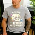 Science Teachers Love Brains Teachers Halloween Men's Casual T-Shirt Sport Grey