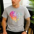 Sign Language Heart ASL For Deaf Teacher Men's Casual T-Shirt Sport Grey Sign Language Heart ASL For Deaf Teacher Men's Casual T-Shirt Sport Grey
