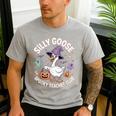 Silly Goose Spooky Teacher Club Halloween Witch Ghost Men's Casual T-Shirt Sport Grey Silly Goose Spooky Teacher Club Halloween Witch Ghost Men's Casual T-Shirt Sport Grey