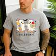 Silly Goose Spooky Teacher Halloween Cute Goosebumps Men's Casual T-Shirt Sport Grey