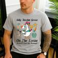 Silly Teacher Goose On The Loose School Out Summer Women Men Men's Casual T-Shirt Sport Grey Silly Teacher Goose On The Loose School Out Summer Women Men Men's Casual T-Shirt Sport Grey
